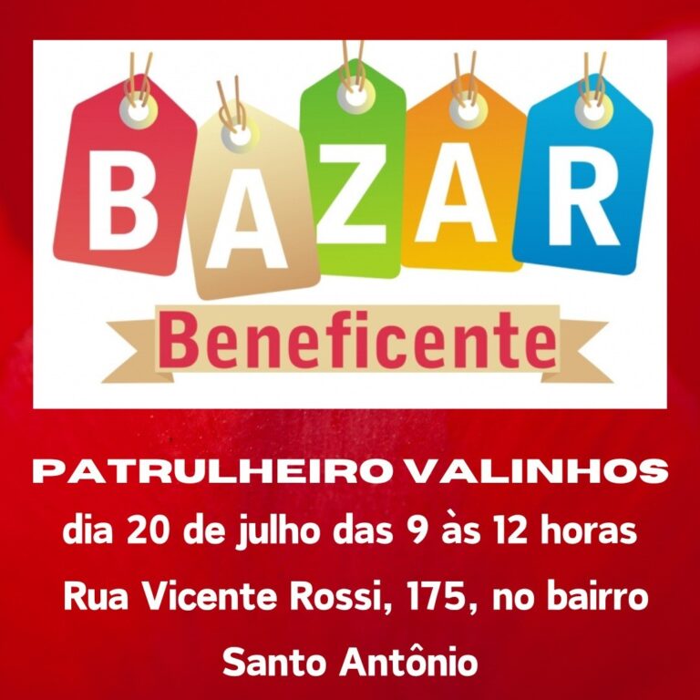 Read more about the article Marque essa data: 20 de julho Bazar do Patrucom variedade de produtos